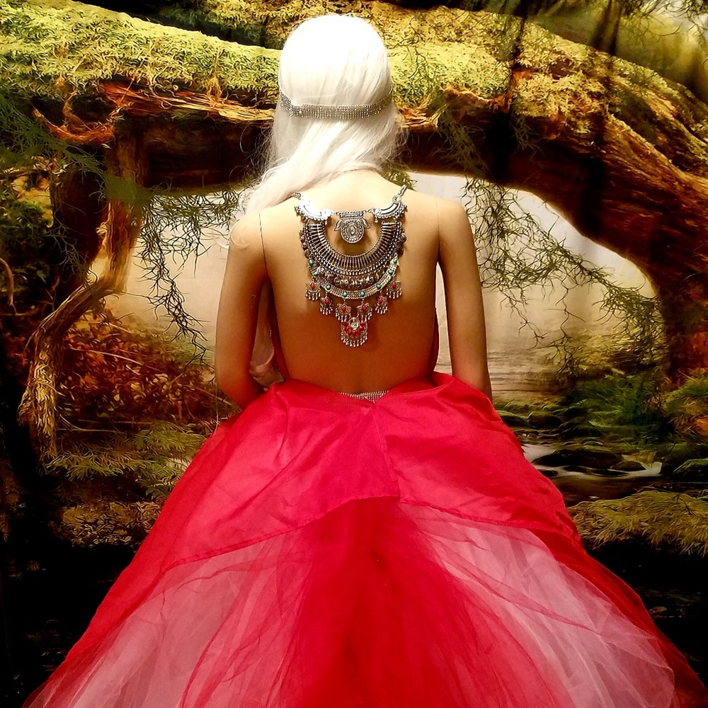 ROZENE Indian Boho Lehenga Crystal Wedding Gown